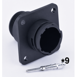 ISOBUS socket for cabin connector 182922-1 9p