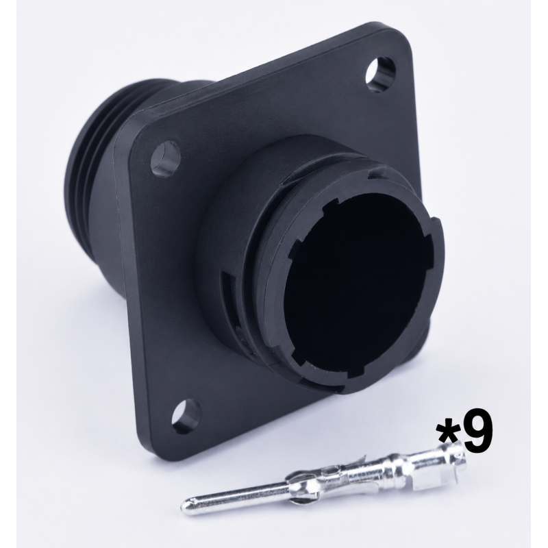 ISOBUS socket for cabin connector 182922-1 9p